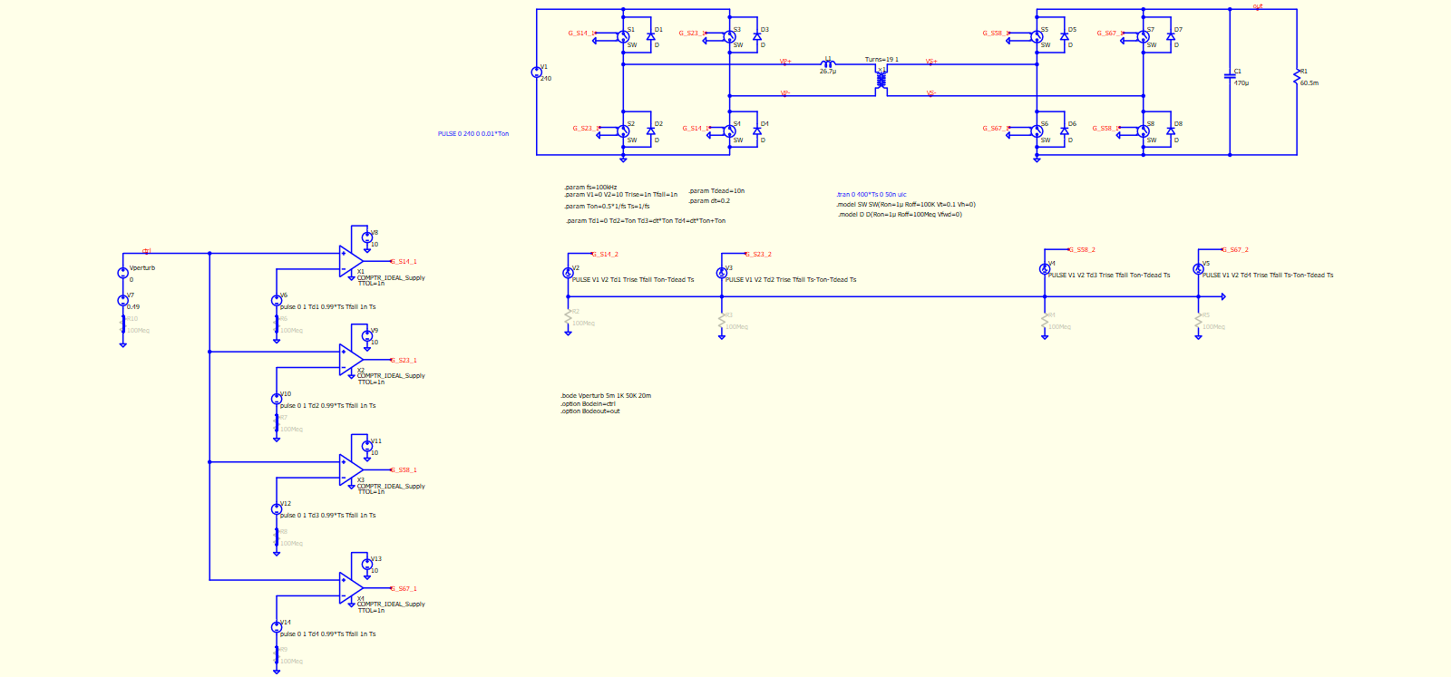 How to take correctly bode plot transfer function for a resonant 