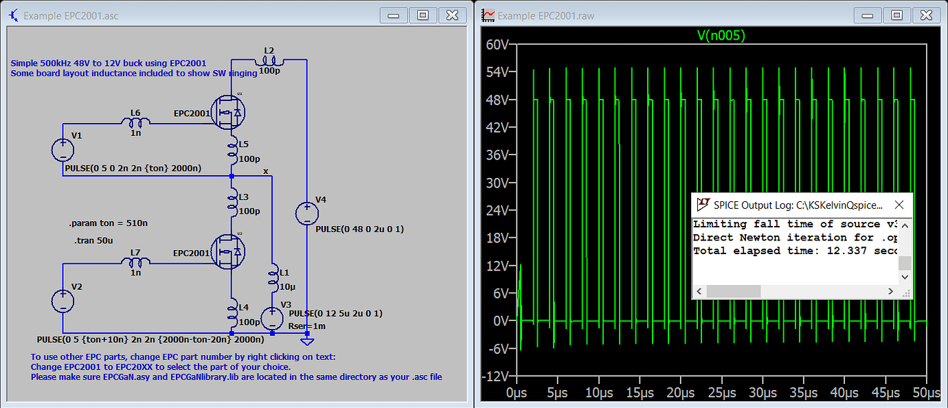 LTSpice vs. Pspice Models for EPC GaN devices QSPICE Qorvo Tech Forum