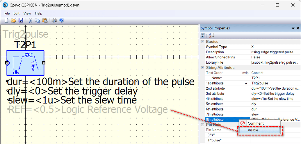 Edge Trigger Pulse Generator Module New component: Edge triggered pulse generator (Trig2pulse) - QSPICE ...