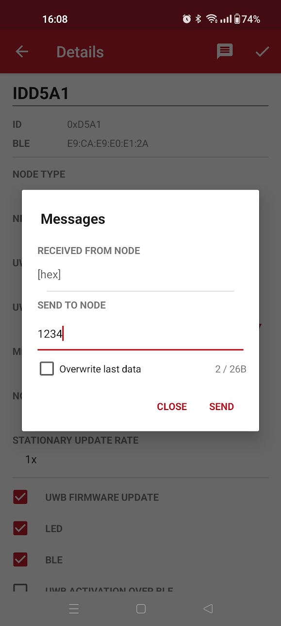 Send data via UUI/UDI - Ultra-Wideband - Qorvo Tech Forum